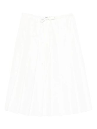 Prada pleated midi skirt - Wit