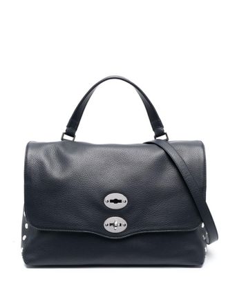 Zanellato Navy Blue Postina Daily Medium Satchel