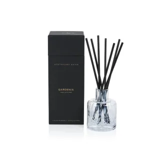 Birdwell Beach Britches Apothecary Guild Glass Gardenia Reed Diffuser Set In Black