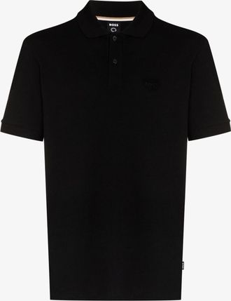 HUGO BOSS Black Regular Fit Logo Polo