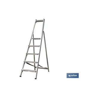 cofan Escalera Aluminio Soldada 5 Pelda&ntilde;os - Reforzada, Escalera Reforzada Soldada Con 5, 6, 7, 8 Y 9 Pelda&ntilde;os, Con Ancho De Pelda&ntilde;o En 120 Milimetros.. Cue