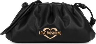 Love Moschino Borsa a tracolla con placca logo - Nero