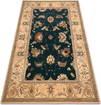 RugsX Rugsx - Alfombra De Lana Polonia Loare Marco Verde Oscuro Green 200x300 Cm