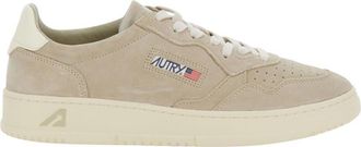 Autry Beige Logo Medalist Sneakers