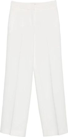 Via Masini 80 Witte Wijde Broek voor Vrouwen - Dames - Straight fit broeken - Wit - 2XS - Broeken