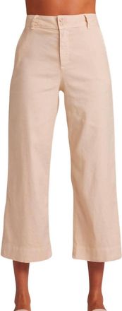 Bella Dahl Saige Wide Leg Crop Pants In Samba Sand