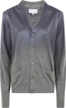 Maison Margiela Cardigan con bottoni - Grigio