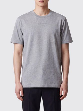 Balmain T-shirt girocollo in cotone a maniche corte dal design basic