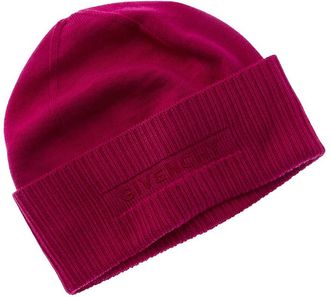 Givenchy Logo Ribbed Wool Beanie