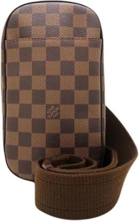 Louis Vuitton Pre-owned Damier Pochette Sling Bag - Heren - Vintage Schoudertas - Bruin - ONE Size - Vintage