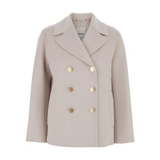 Max Mara Blazers, female, Beige, XS, Margot Double-Breasted Jacket