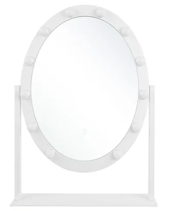 Beliani Beliani - Specchio A Led Bianco 50 X 60 Cm Rostrenen