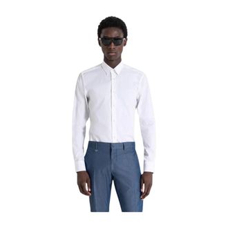Antony Morato Slim Fit Poplin overhemd - Heren - Overhemden - Wit - Maat: 2XL