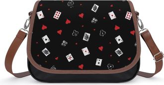 Generic Poker Crossbody Bags for Women Shoulder Messenger Bag Purse Handbags