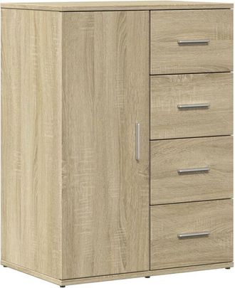 vidaXL Aparador de madera de ingeniería roble Sonoma 59x39x80 cm Vidaxl