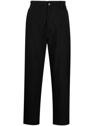 Marni logo-jacquard wool trousers - men - Virgin Wool/Cotton/Polyamide - 44 - Black