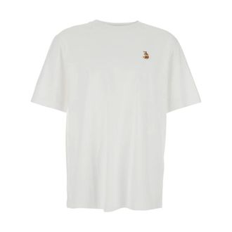 Maison Kitsun&eacute; T-Shirts, male, White, Size: XS Dreaming Fox Comfort Tee-Shirt