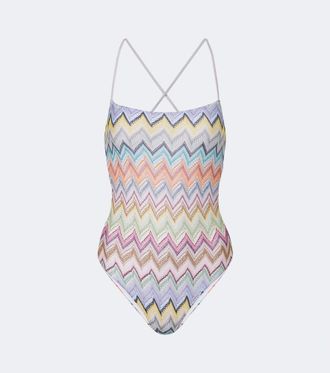 Missoni Zigzag lam&eacute; swimsuit