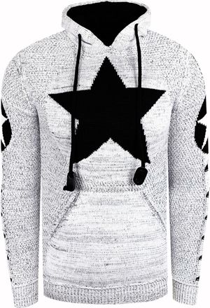 Rusty Neal Grof gebreide hoodie