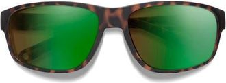 Smith Redding 2 64mm Sunglasses in Matte Tortoise /Brown Green at Nordstrom