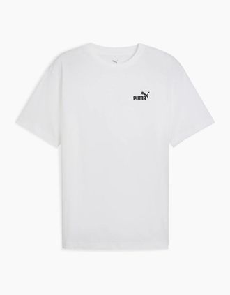 Puma Mens Relaxed Small No.1 Logo T Shirt - White - Size: 40