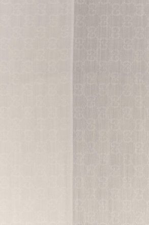 Gucci Womens Walzer Scarf Gray Cashmere Wool Silk