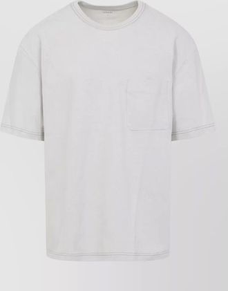 Christophe Lemaire cotton linen boxy short sleeve t-shirt