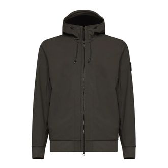 Stone Island Q100004 Soft Shell-R Jas - Heren - Sweatshirts & Hoodies - Grijs - Maat: S Poliester