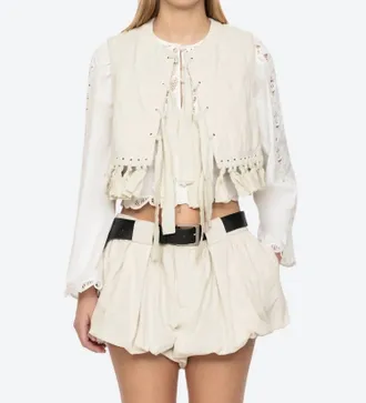 Sea New York Adele Vest In Oat