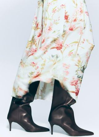H&M Knee-high Boots in Dark Brown at Nordstrom, Size 11