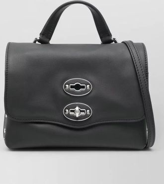 Zanellato postina saeta baby leather crossbody bag