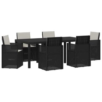 vidaXL Conjunto De Comedor De Jard&iacute;n 7 Pcs Antracita Y Gris Claro Pp Vidaxl
