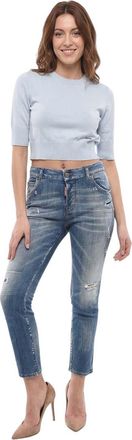 Dsquared2 Sky Blue Slim Low Rise Jeans