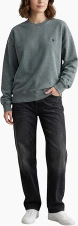 Carhartt Work in Progress Womens Carhartt Womens Sweatshirt WIP nelson Jumper - Green - Size: 18/16