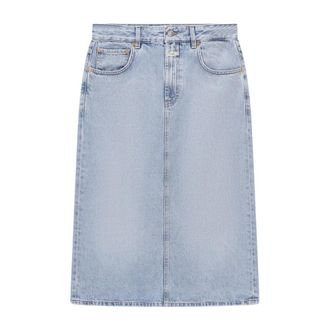 Closed Closed, Denim Skirts, female, Blue, Size: W29 Denim Skirt with Zip