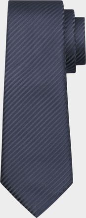 Giorgio Armani Men & apos;s Tonal Stripe Silk Tie