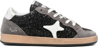 Ama brand glitter-embellished sneakers - Grey