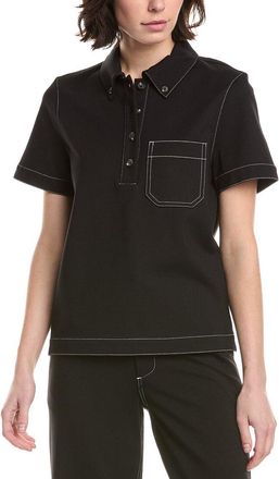 Rag & Bone Irina Contrast Stitch Polo Shirt