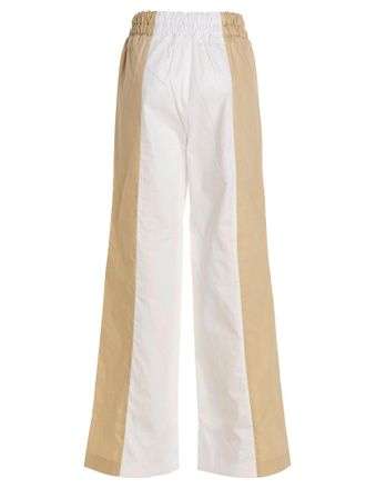 Fabiana Filippi Two-Tone Cotton Trousers - White