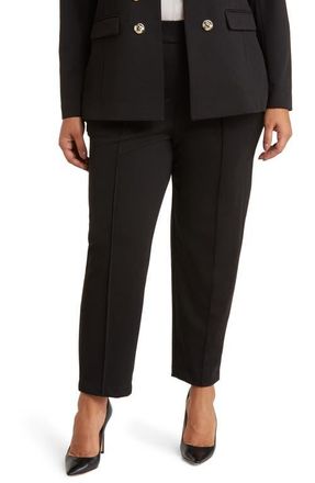 Tahari by ASL Pintuck Pants in Black at Nordstrom, Size 14W