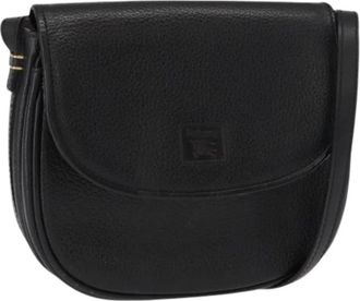 Burberry Pre-owned Leather Shoulder Bag - Dames - Vintage Schoudertas - Zwart - ONE Size - Leer - Vintage