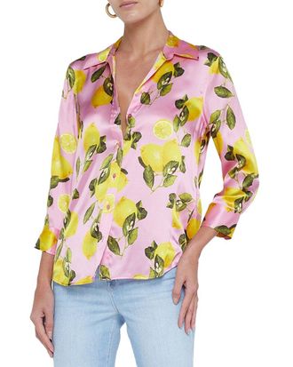 L'agence LAgence Dani 3/4-Sleeve Blouse