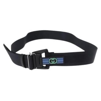 Gucci Pre-owned Belts, female, Black, Size: ONE SIZE Pre-owned Nylon Belt