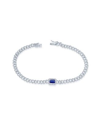 Sabrina Designs 14K 1.76 Ct. Tw. Diamond & Sapphire Link Bracelet