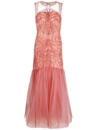 Alberta Ferretti Abito con decorazione - Rosa