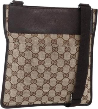 Gucci Pre-owned Cross Body Bags, female, Beige, Size: ONE SIZE Pre-owned Vintage Cross Body Bag