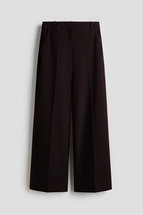 H&M Wrinkle-resistant Weite elegante Hose - Brown