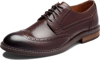 Vionic Mens Bowery Wingtip Oxford In Brown