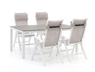 Bellagio la vita attrattiva Bellagio Lugo/Fidenz 183cm dining tuinset 5-delig verstelbaar