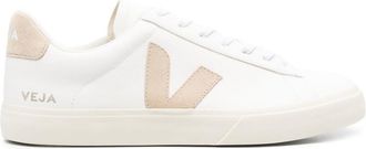 Veja White Pink Leather Sneakers